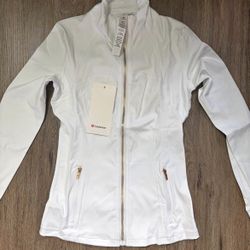 Brand New White Lululemon Jacket – Size and Tags Attached