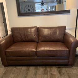 Real leather sofa