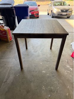 Tall grey table