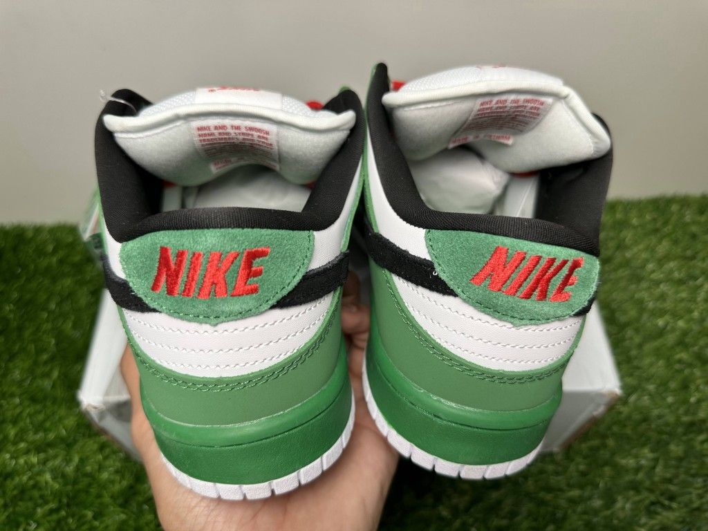 NIKE SB DUNK LOW HEINEKEN GREEN RED BLACK WHITE NEW SALE SNEAKERS