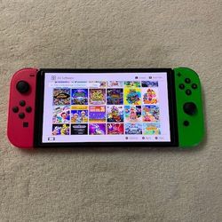 Nintendo Switch OLED Mod With 100 Switch Games and 7000 Classic Games