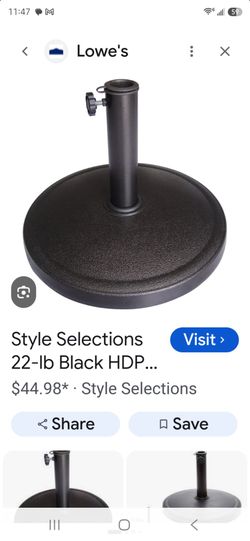 Umbrella Base concrete and steel