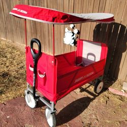Shaded Wagon - Fold Up Toddler Wagon With Canopy