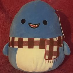 SQUISHMALLOWS 2021 Rey the Shark with Scarf 8” NEW With Tag! 