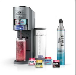 Ninja Thirsti Drink System Complete Still and Sparkling Customization Drink Kit with CO2