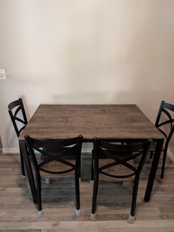 Dining Table Set with 4 Chairs