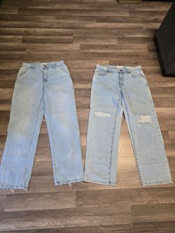 Size 8 straight jeans both for $10