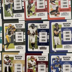 2021 Panini Contenders NFL Football Season Ticket Cards