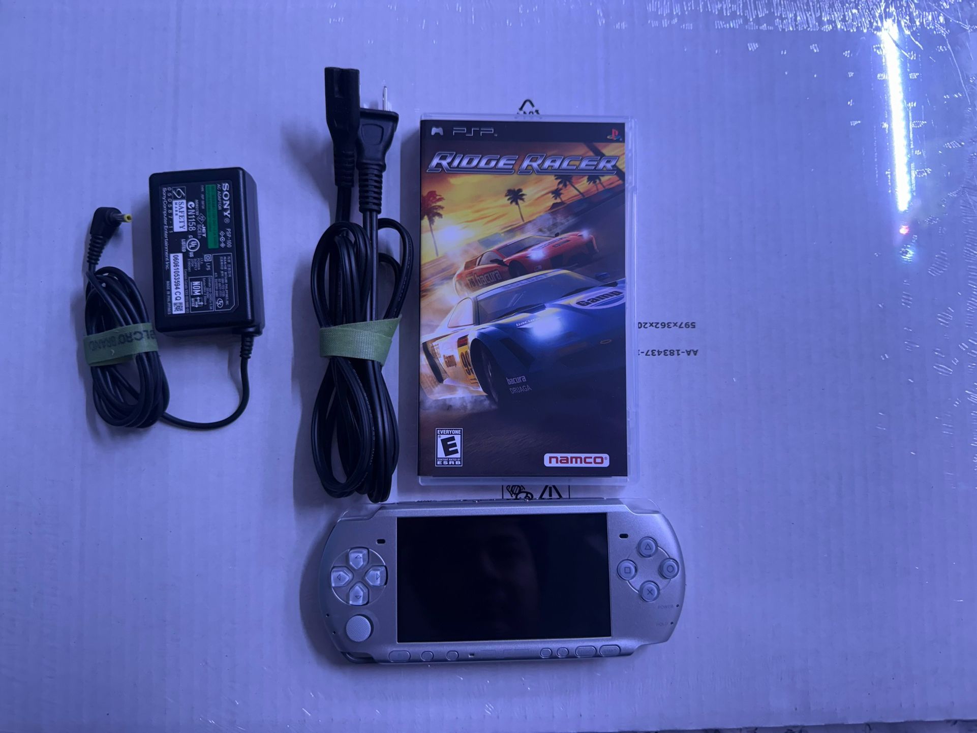 Sony Playstation Portable PSP-3000 Video Game Handheld Console Silver