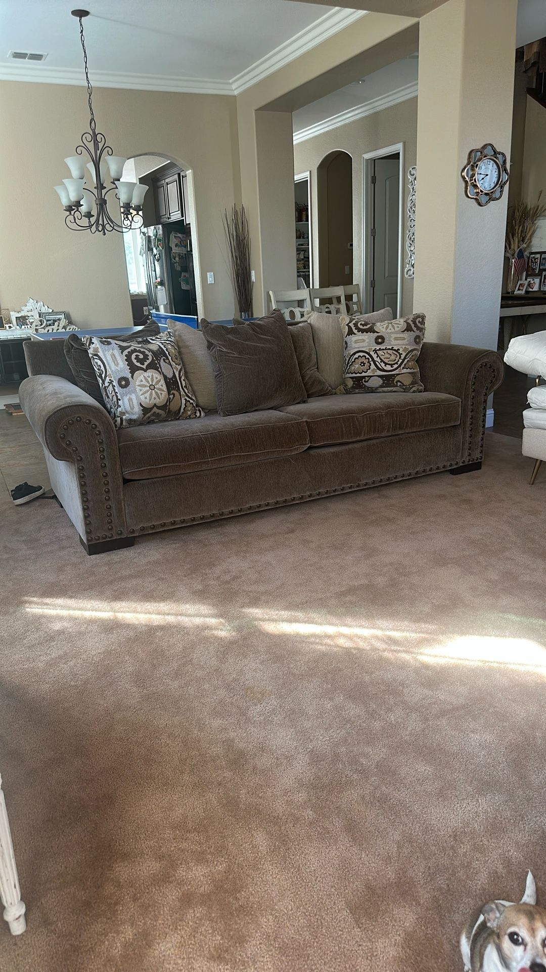 Large Extra Wide Couch With Extra Wide, matching Loveseat