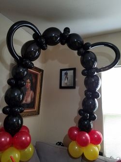 Mickey balloon arch
