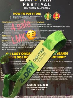 2DAY GA Wristband