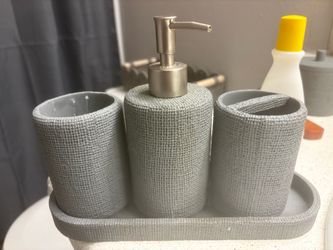 Dark grey Bathroom set