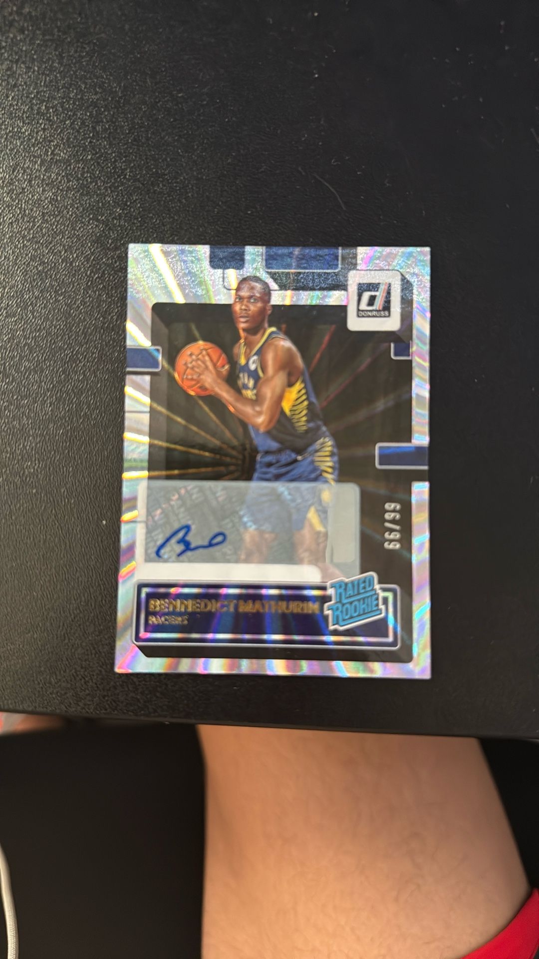 Benedict Mathurin Signed Rated Rookie Number 66/99