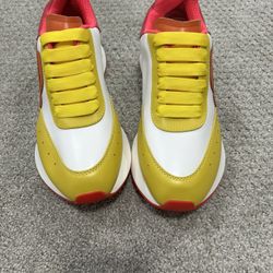 Alexander McQueen Colorful Sneakers with Yellow New no box. I have size 9 Unisex 