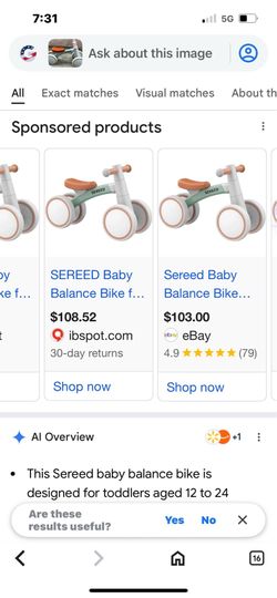 Baby balance bike