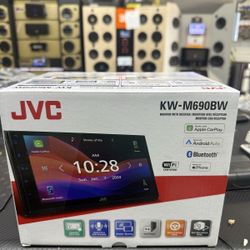 **4) JVC KW-M690BW Wireless CarPlay — $320**  Title ``` JVC KW-M690BW Wireless CarPlay Monitor with Receiver ```  Body ``` JVC KW-M690BW Wireless CarP