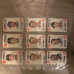 1968 Topps Baseball Game Cards Lot of 9