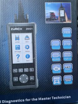 Zurich ZRHD1 Heavy Duty Truck Code Reader featuring a DPF regeneration function.