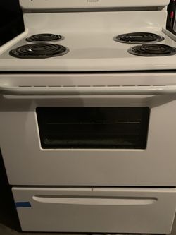 White Electric Frigidaire Stove