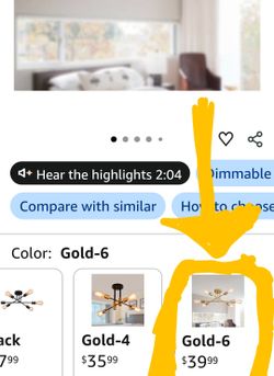 Gold Chandelier Light Fixture