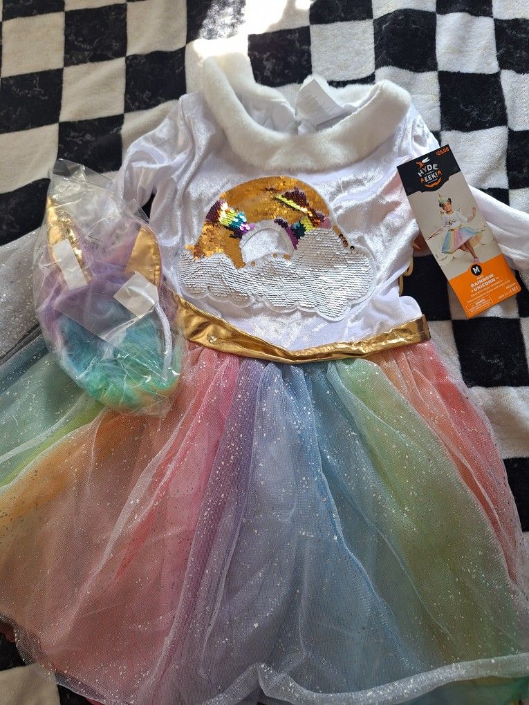 Rainbow Unicorn Costume Size M