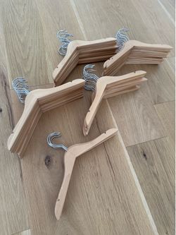 Lot of (45 ) Kids’ Wooden Hangers