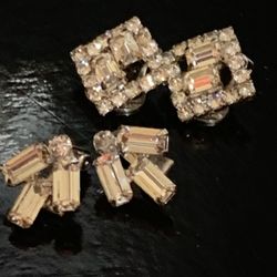 Vintage Rhinestone Earrings