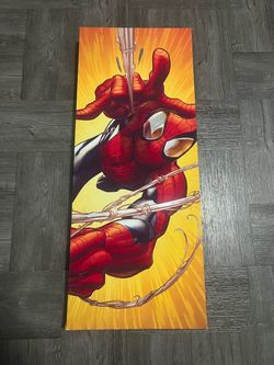 Spider-Man Canvas Wall Art 8x20