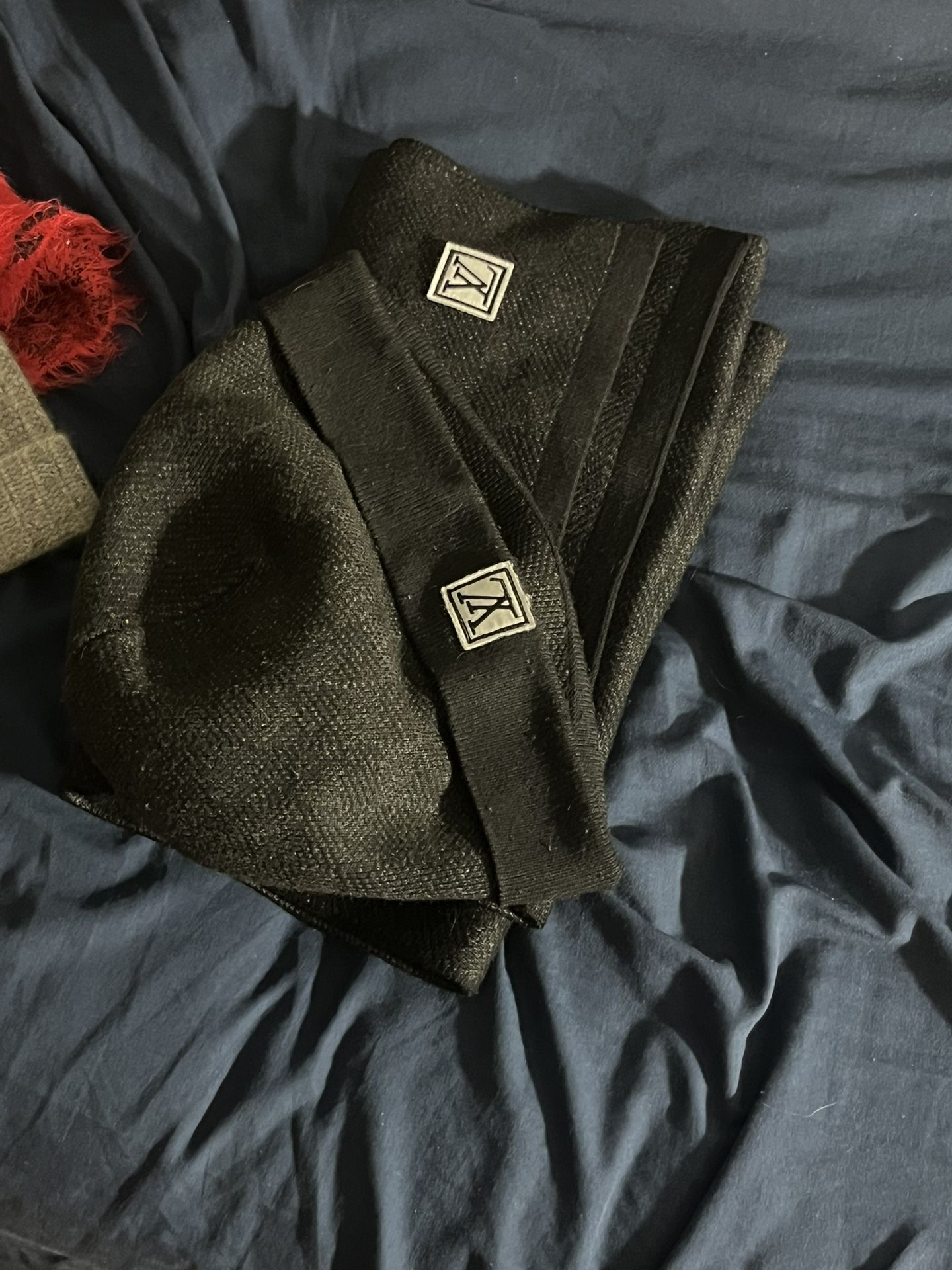 Louis Vuitton Beanie + Scarf Set