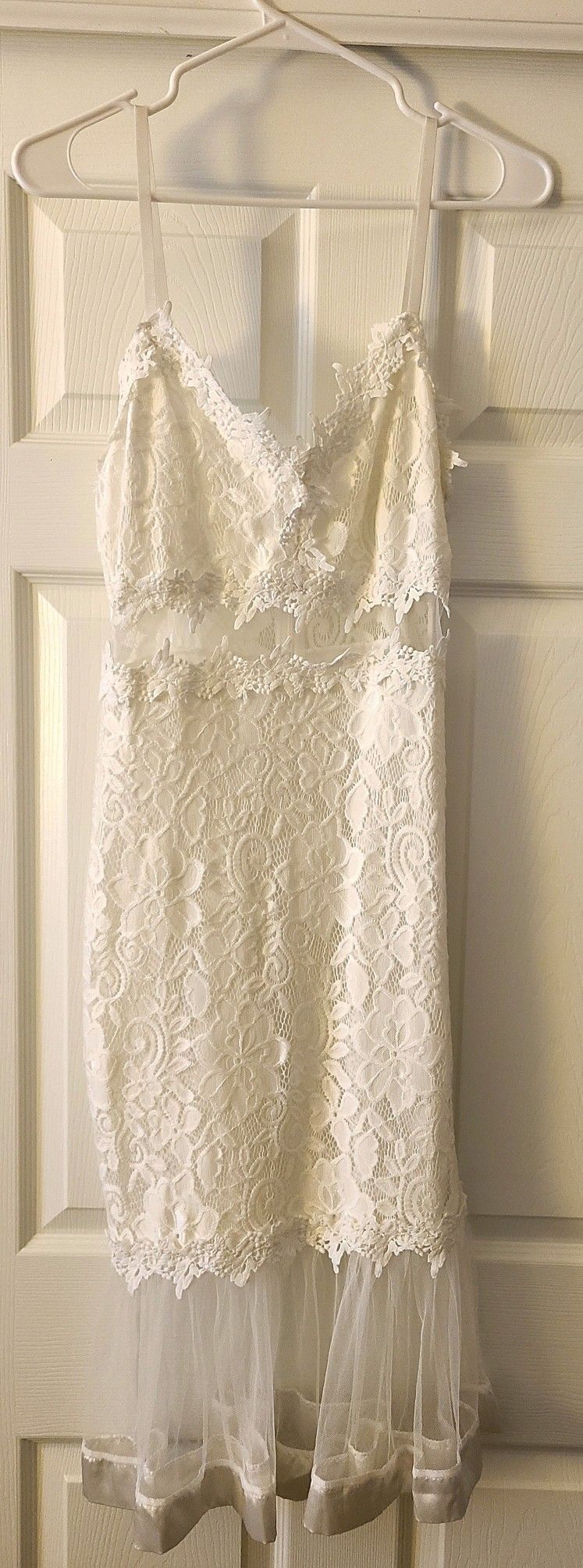 Womens White Lace Dress