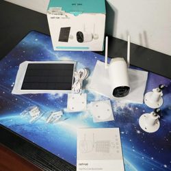 New Codnida Wireless Outdoor 2.4Ghz WiFi Security Camera W/ Motion Detection, Solar Battery Powered, 2K HD, 2-Way Audio, Night Vision, IP66