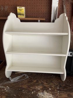 White Wood Book Case