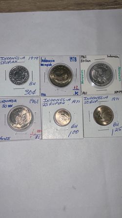 Indonesia 🇮🇩 Coins (lot of 6)