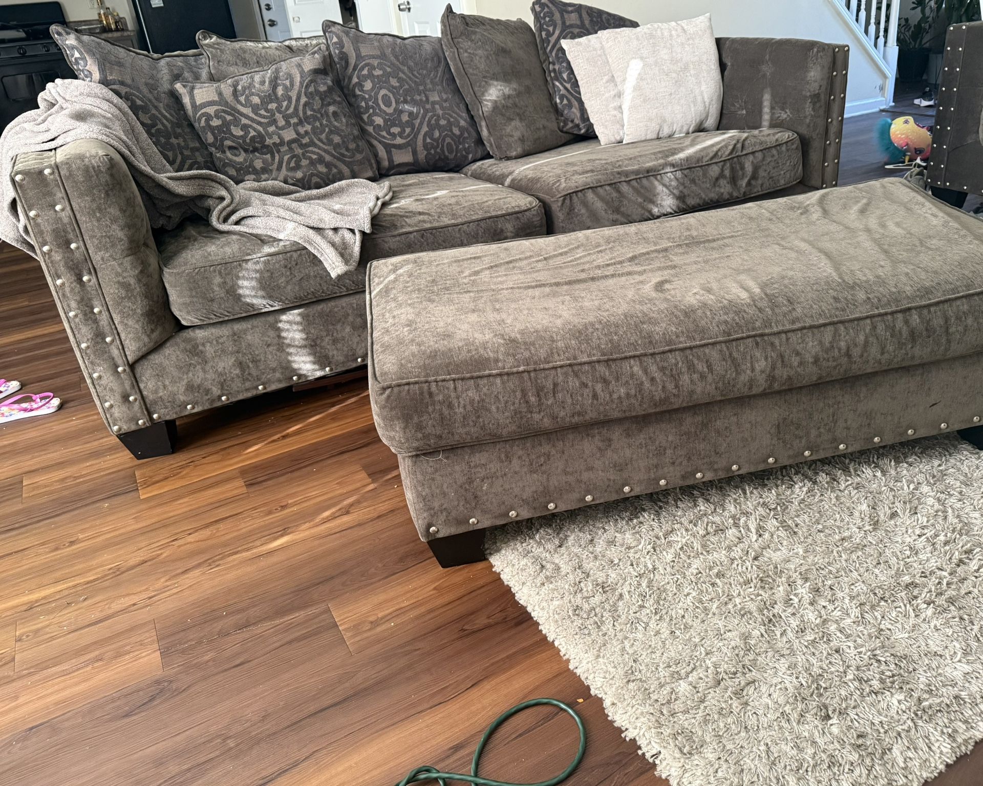Couch , Ottoman, Loveseat 