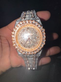 Moissanite AP Style Iced Out Automatic Watch