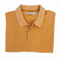 Geoffrey Beene Men's Polo Shirt Short-Sleeve Orange Size L