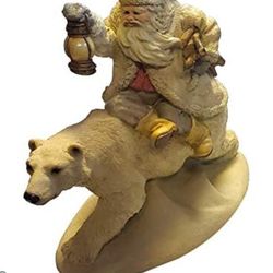 The Legend Of Santa Claus Into The Wind Victorian Ken Memoli Statue Ceramic

