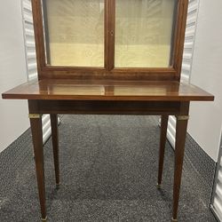 Antique display case/desk