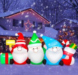 New 6FT Inflatable Gnomes Elves Christmas Decoration 