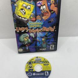 SpongeBob SquarePants Lights Camera Pants Nintendo GameCube Disc ONLY Tested