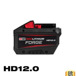 Milwaukee 48-11-1813 M18 REDLITHIUM FORGE 18V HD12.0 Ah Battery  , Brand New 