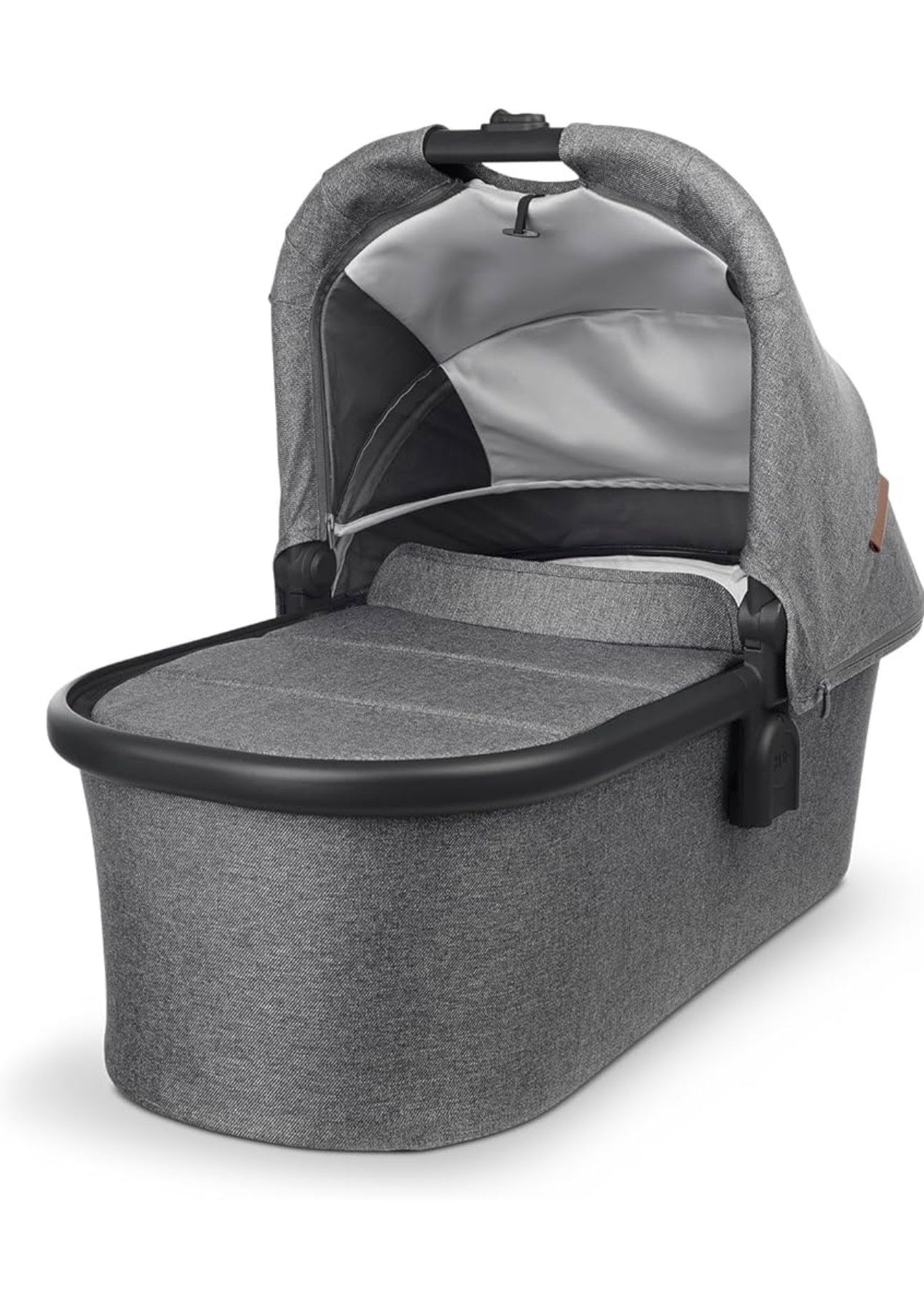 UPPAbaby Bassinet/Compatible with Vista, Cruz, Ridge, Minu Strollers/Overnight Sleep Solution/Mattress, Sheet, and Bug Shield Included/Greyson (Charco