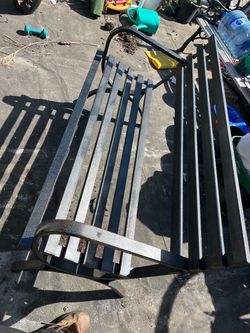 Black and glitter bench