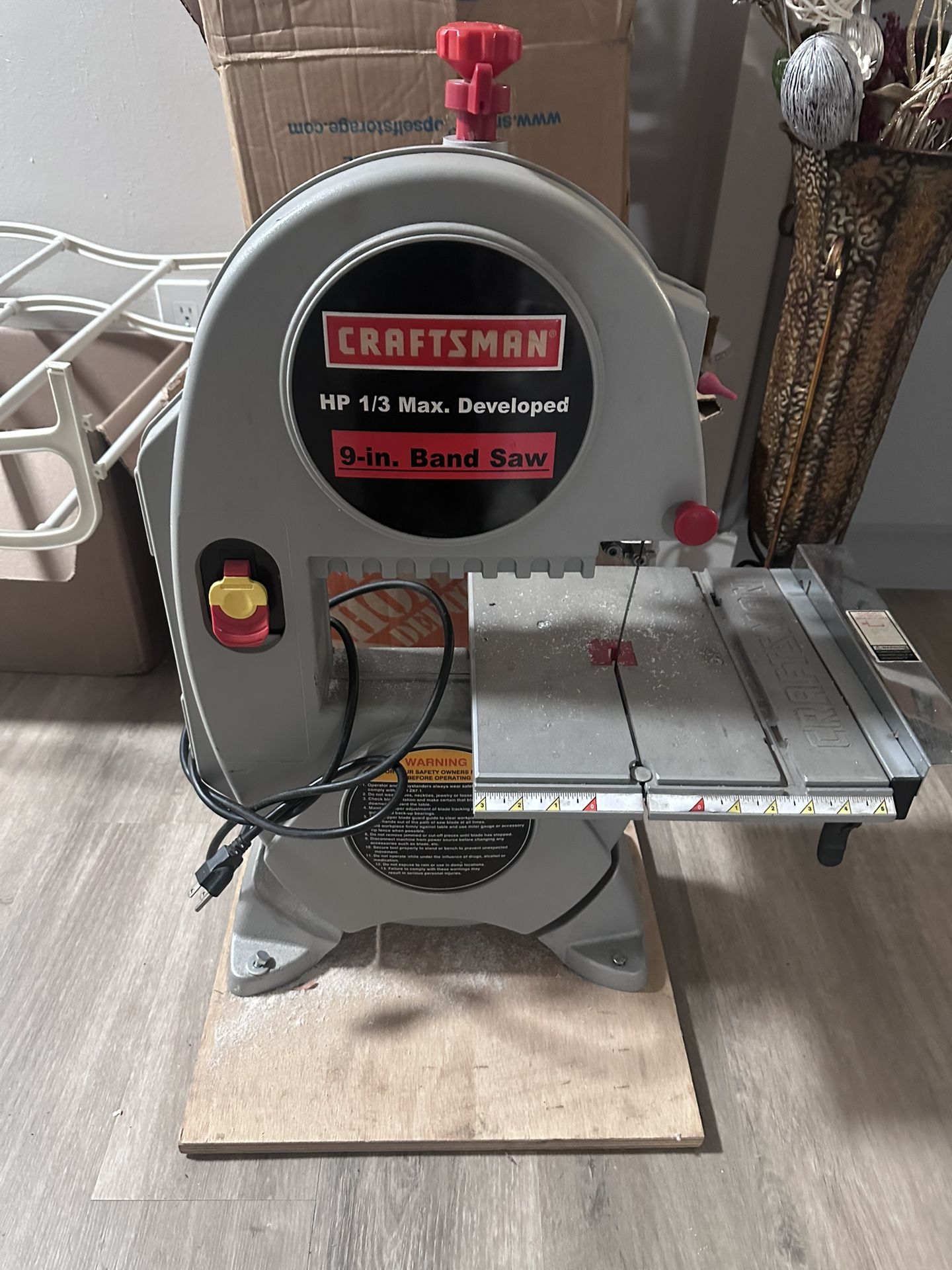 Craftsman 9 “ 1/2 Inch Hp 1/3 In Bandsaw