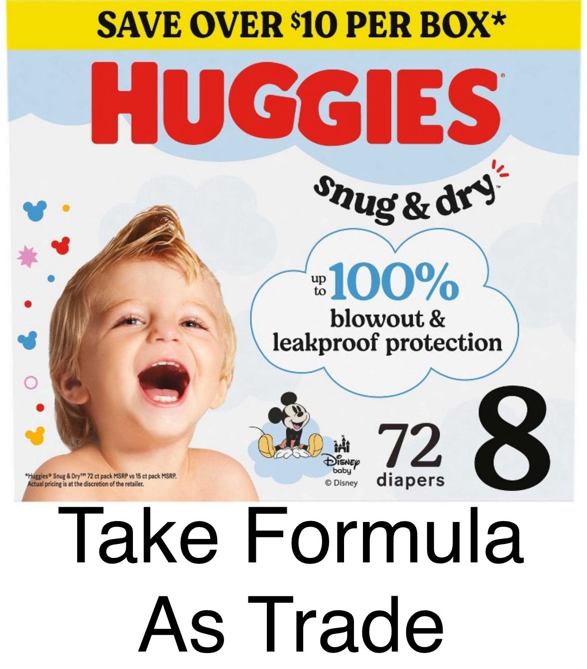 Huggies Size 8 Snug Dry Diapers Pañales 