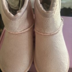 olivia miller girl pink boots size 9 
