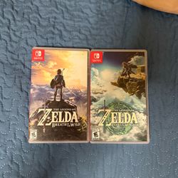 Zelda Breath of the Wild & Zelda Tears of the Kingdom Nintendo Switch