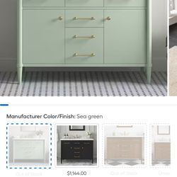  48-in Bathroom Vanity with White Engineered Stone  