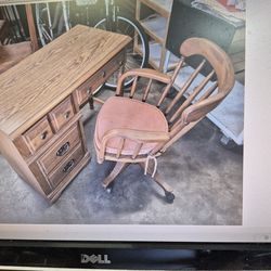 Nice vintage wood desk chair